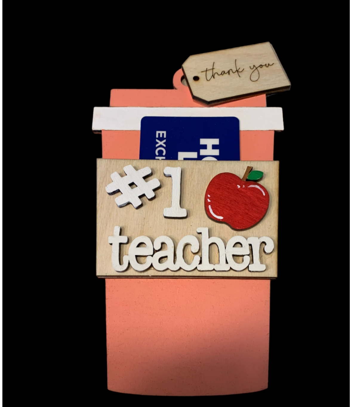 Teacher Appreciation Latte Gift Card Holder