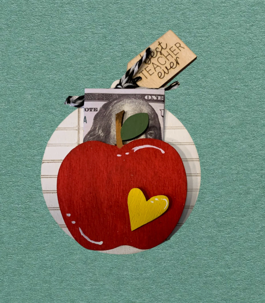 Teacher Apple Appreciation Gift Card Holder