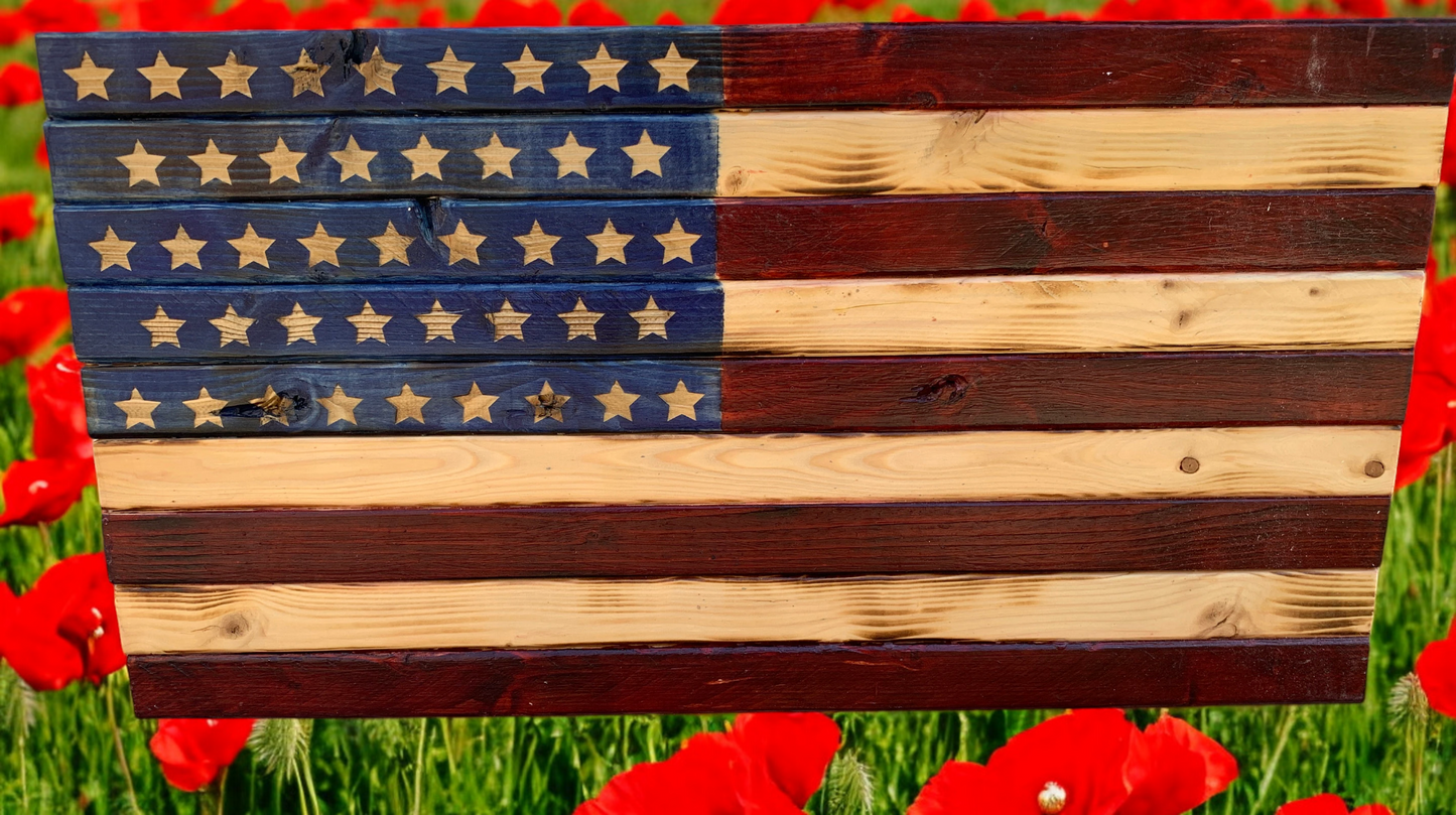 Rustic American Flag