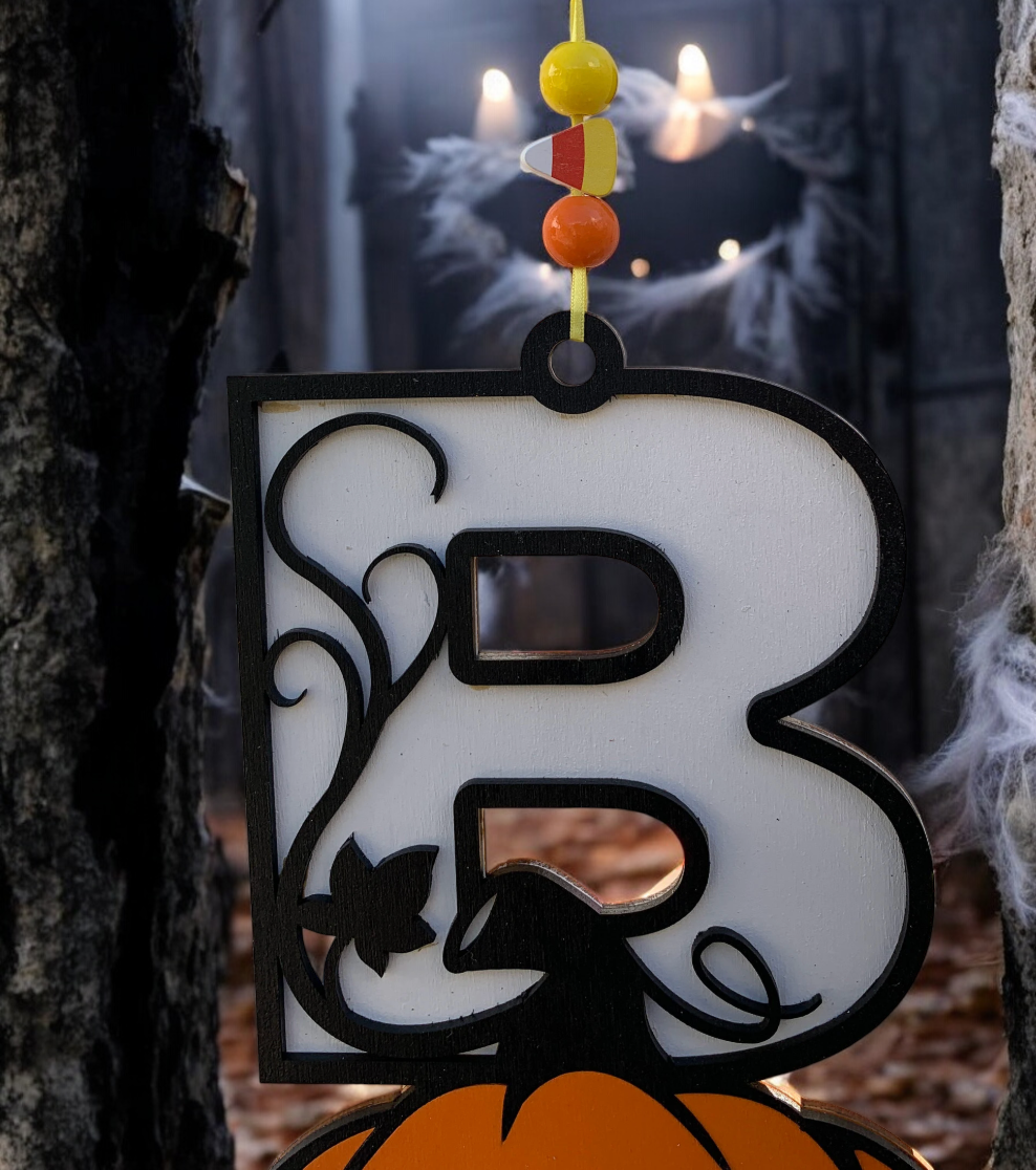 Handmade Wooden Halloween Boo Sign – Jack-O’-Lantern Design – Festive Porch or Wall Décor