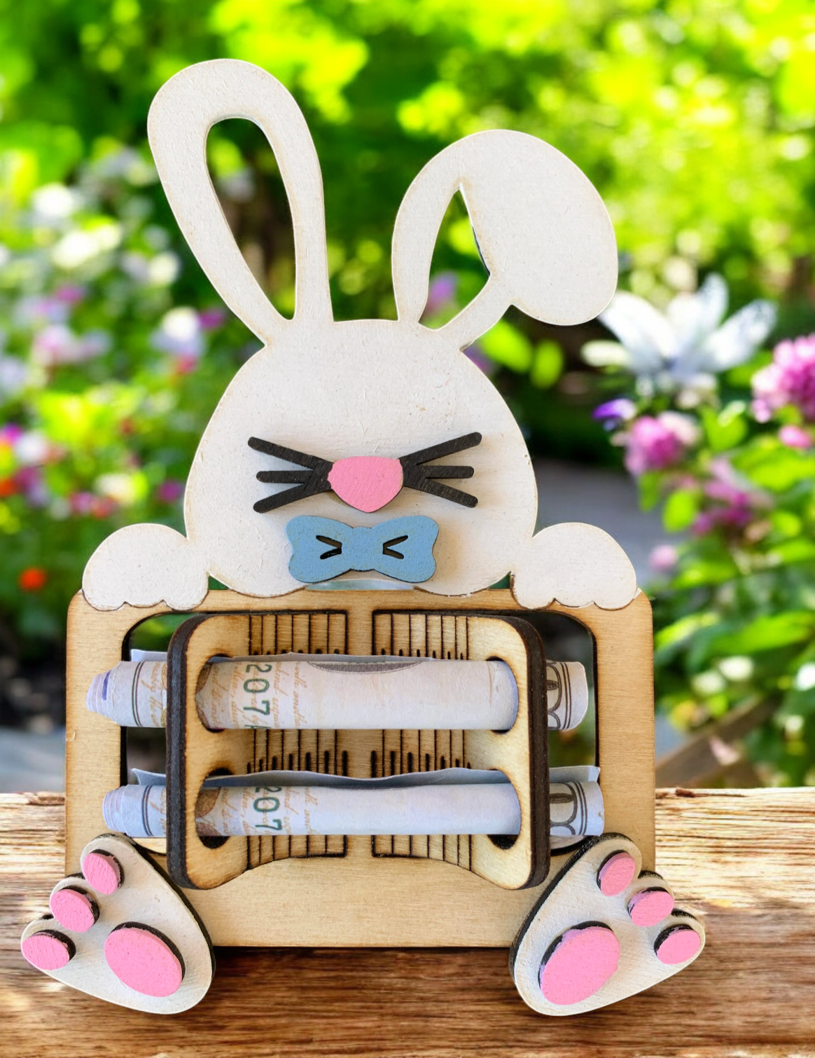 Easter Bunny Cash Money Holder