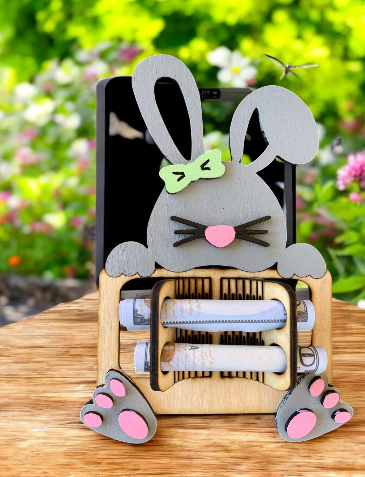 Easter Bunny Cash Money Holder