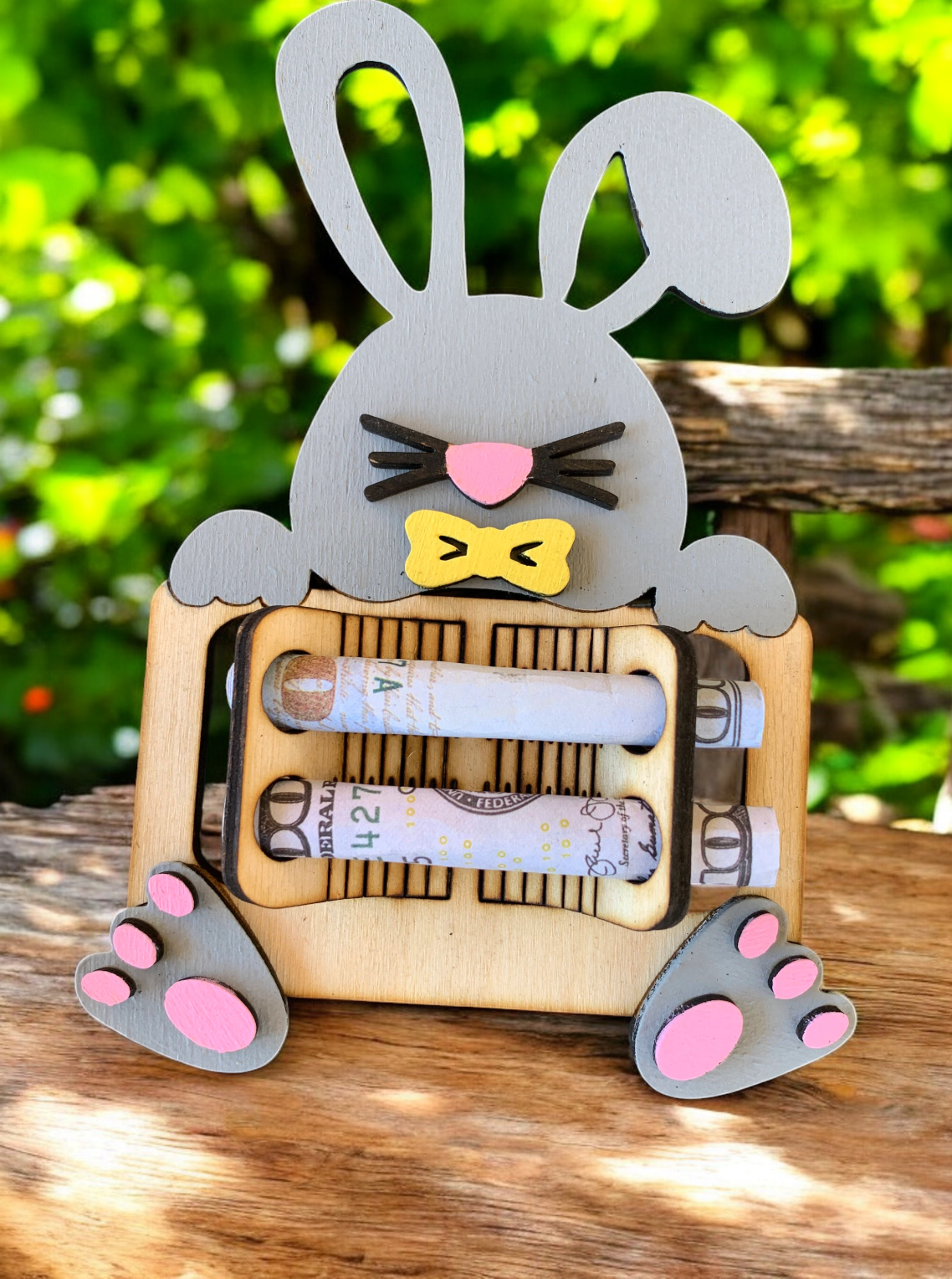 Easter Bunny Cash Money Holder