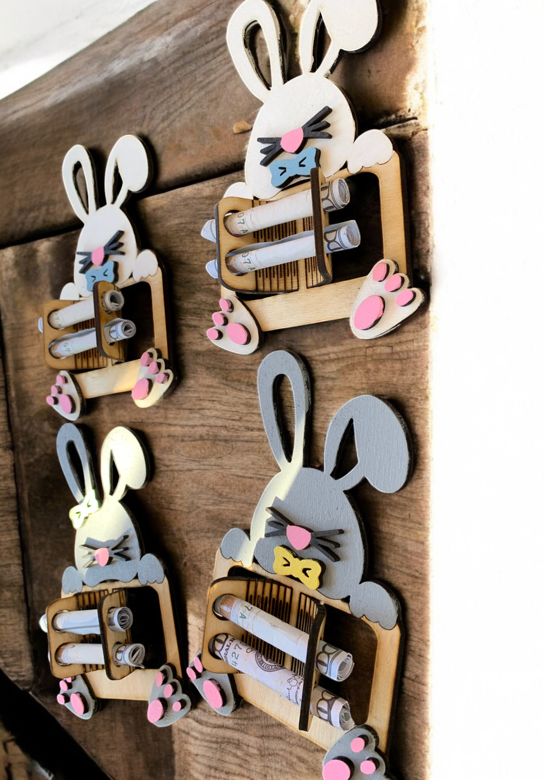 Easter Bunny Cash Money Holder