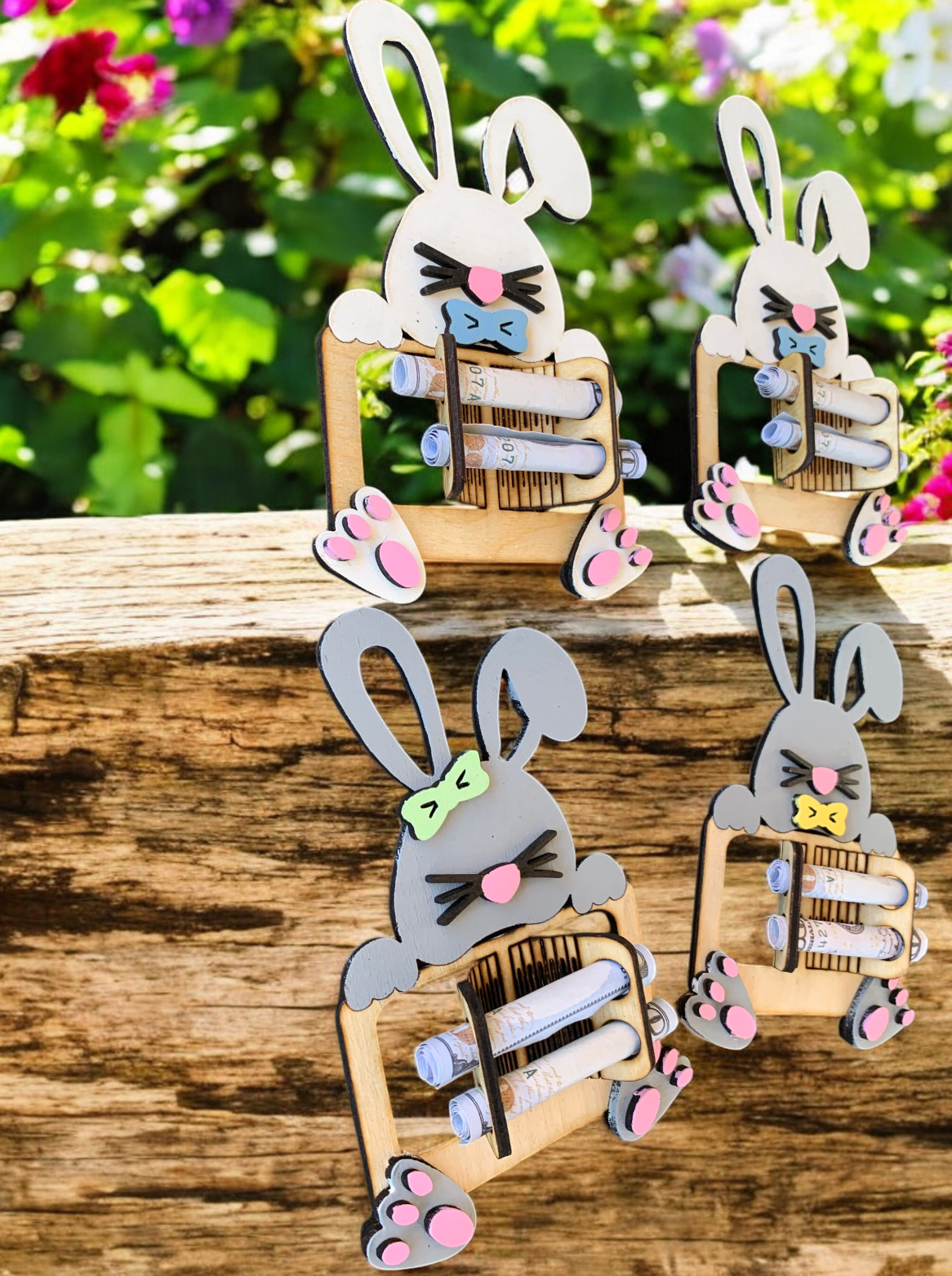 Easter Bunny Cash Money Holder