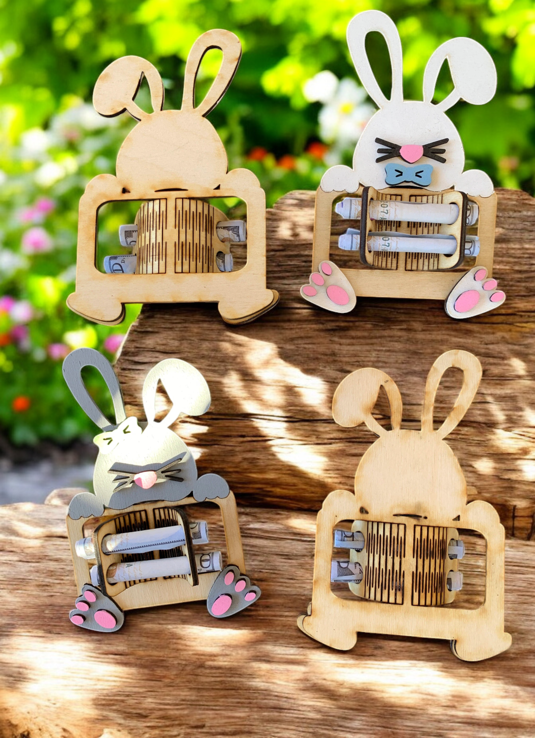 Easter Bunny Cash Money Holder