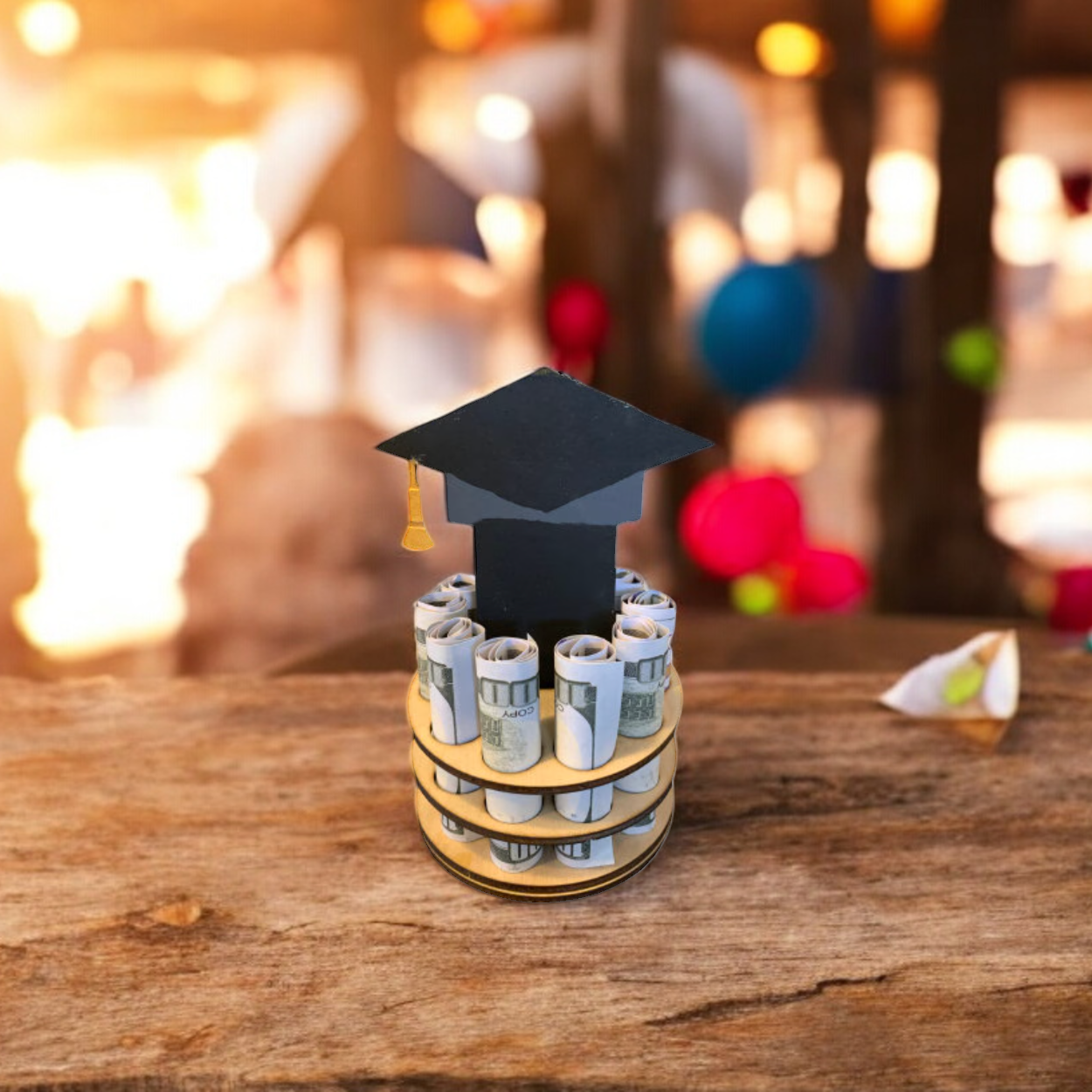 black graduation money tree gift