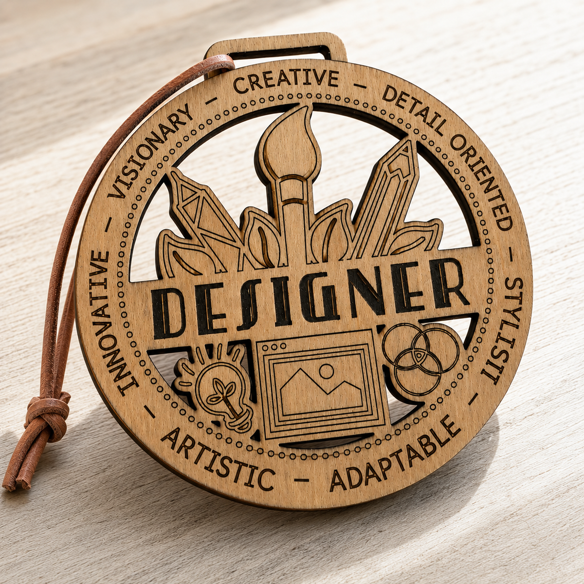 Designer Gift Card Holder | Graphic Designer Gift | Handmade Wood