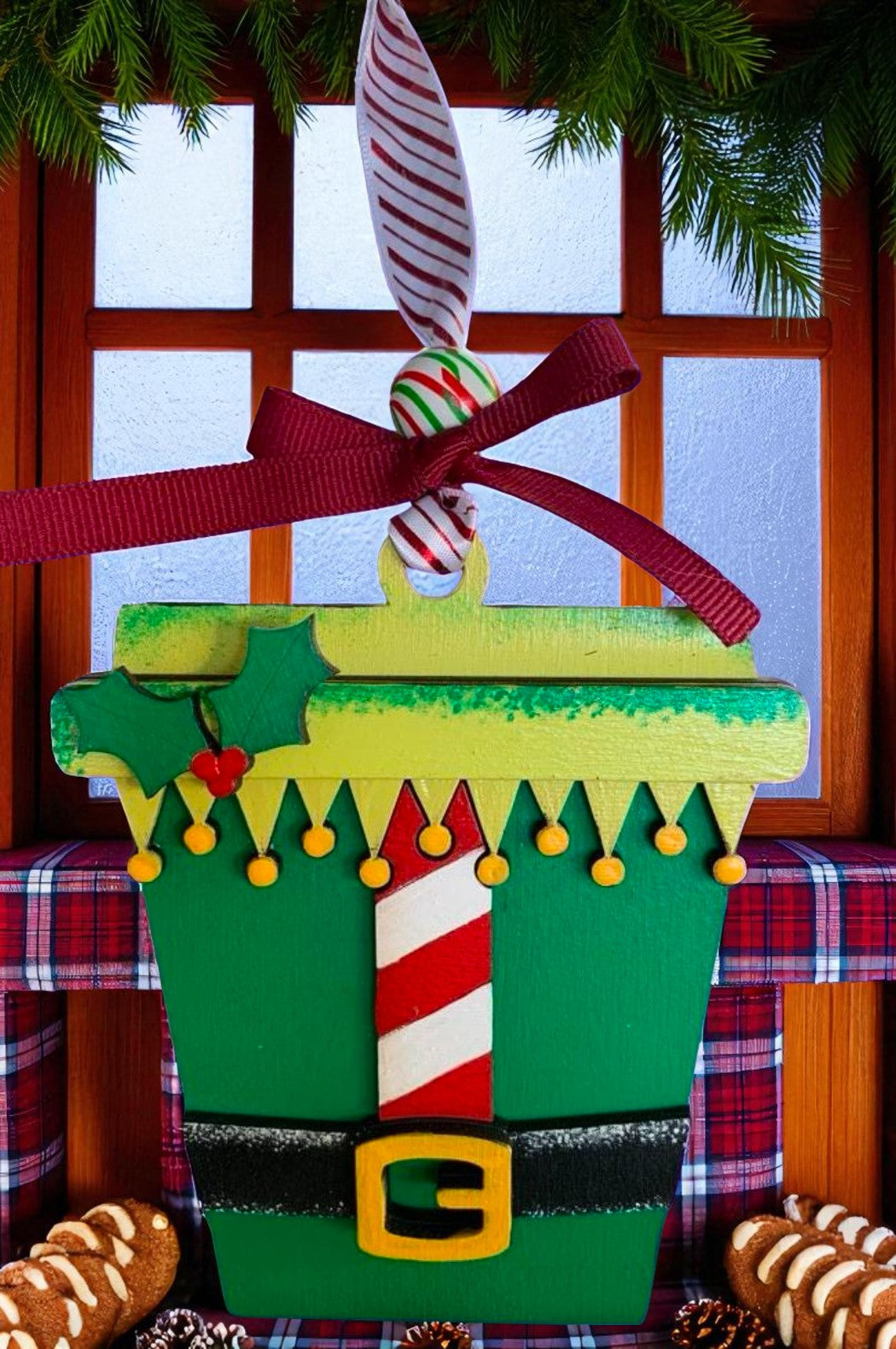 Handmade Christmas Gift Card Holders β Holiday Wooden Ornament Style β Reindeer, Gingerbread, Santa, Snowman, Elf