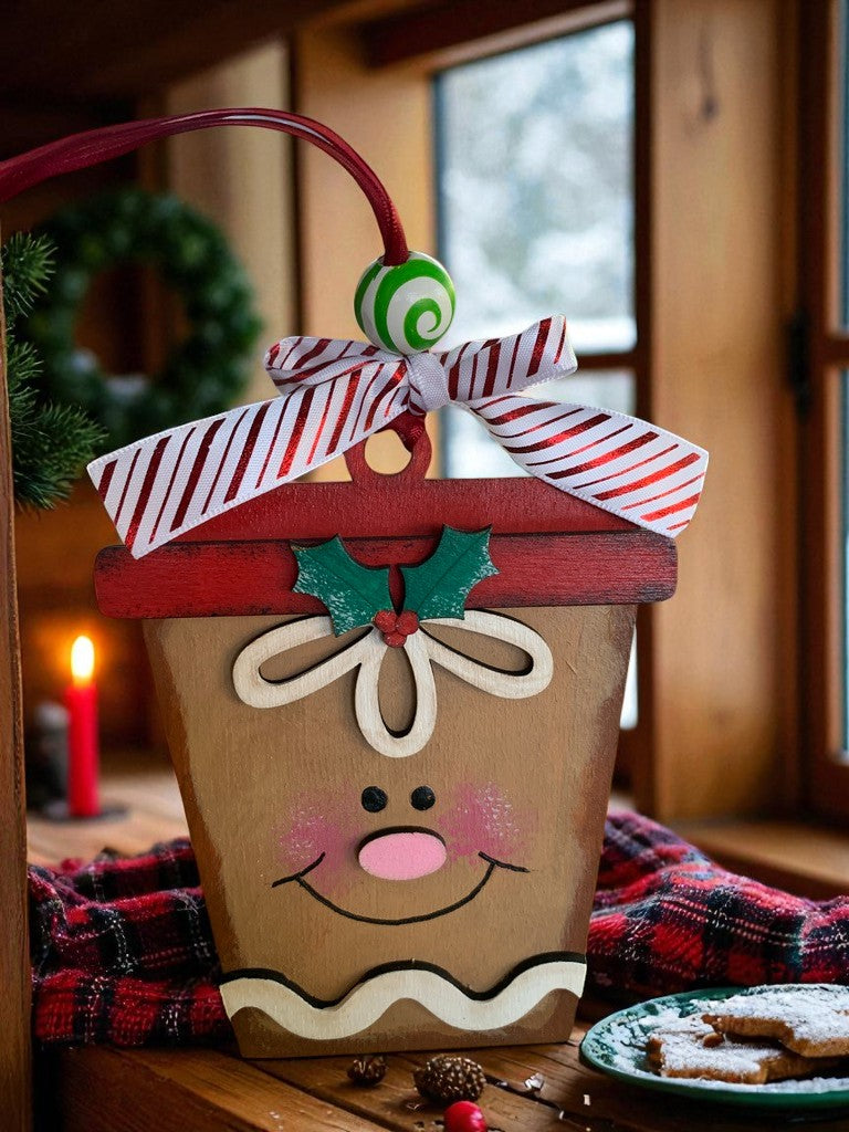 Handmade Christmas Gift Card Holders β Holiday Wooden Ornament Style β Reindeer, Gingerbread, Santa, Snowman, Elf