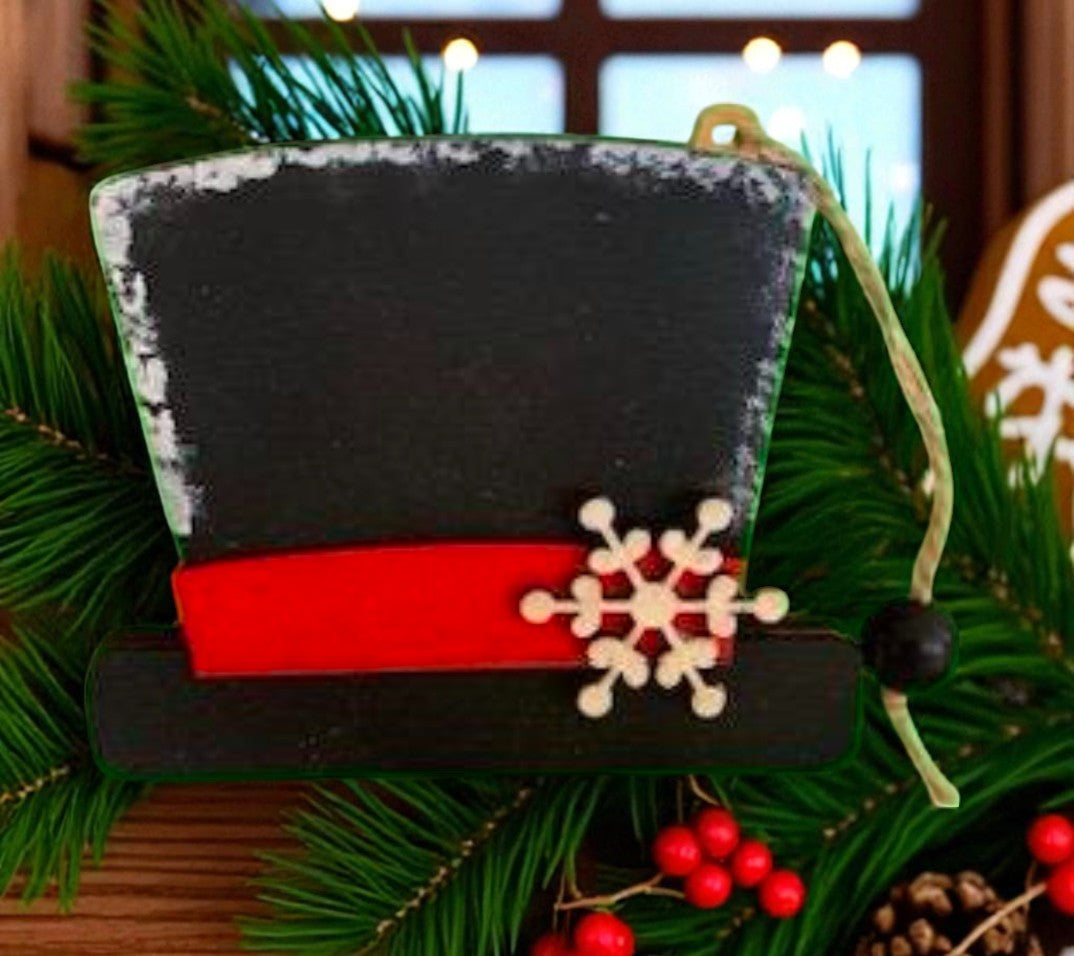 Snowman Hat Gift Card Holder – Rustic Wooden Christmas Gift Idea