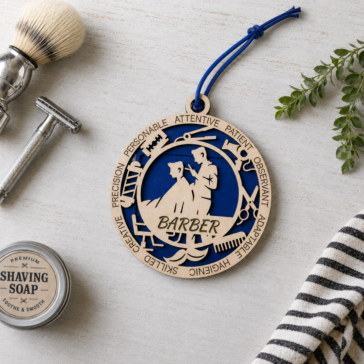 Barber Gift Card Holder | Barbershop Gift | Handmade Wood