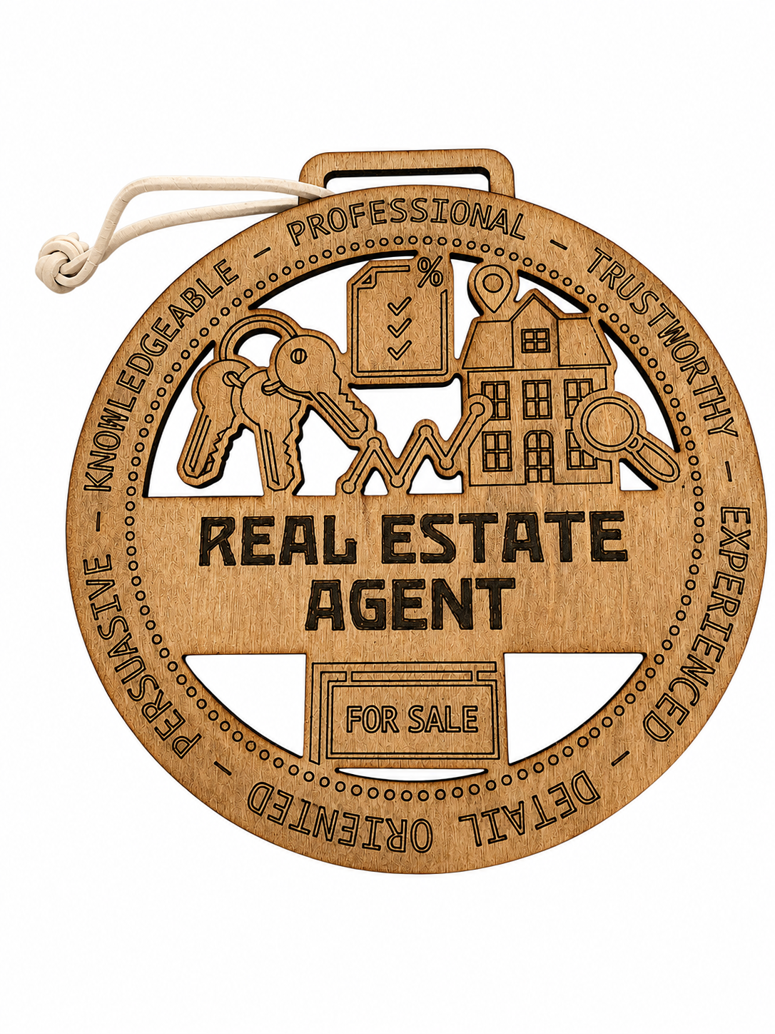 Real Estate Agent Gift Card Holder | Closing Gift | Handmade Wood
