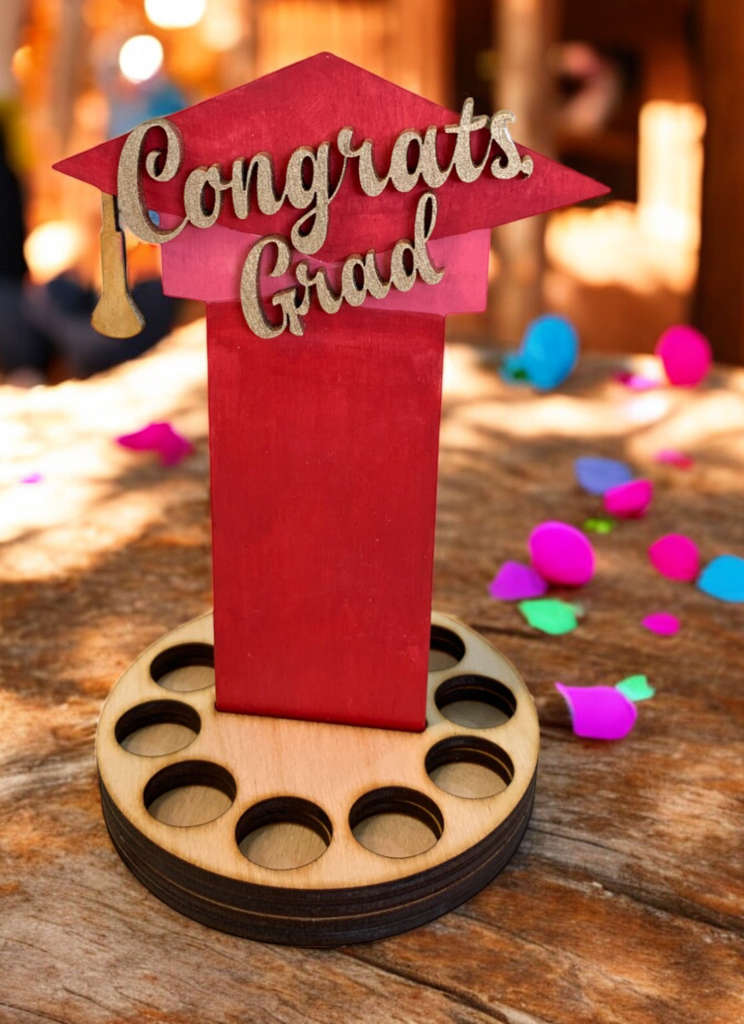 red cap graduation money tree gift