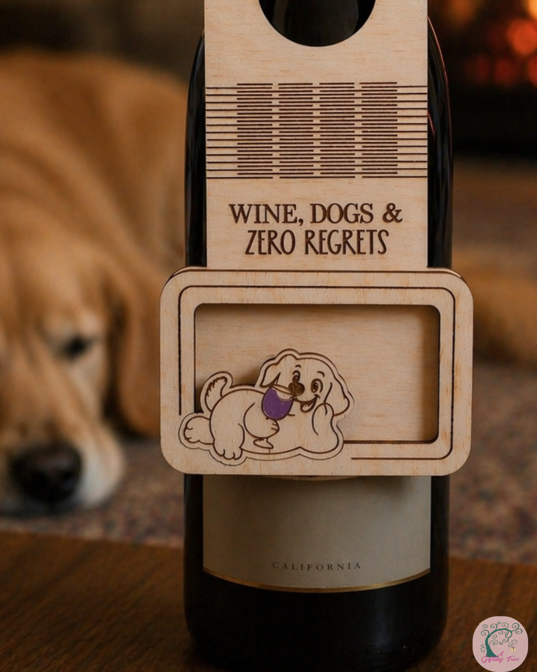 Wine Bottle Tags – Wooden Gift Tags – Hostess Gift Add-On – Party Wine Gift Decoration