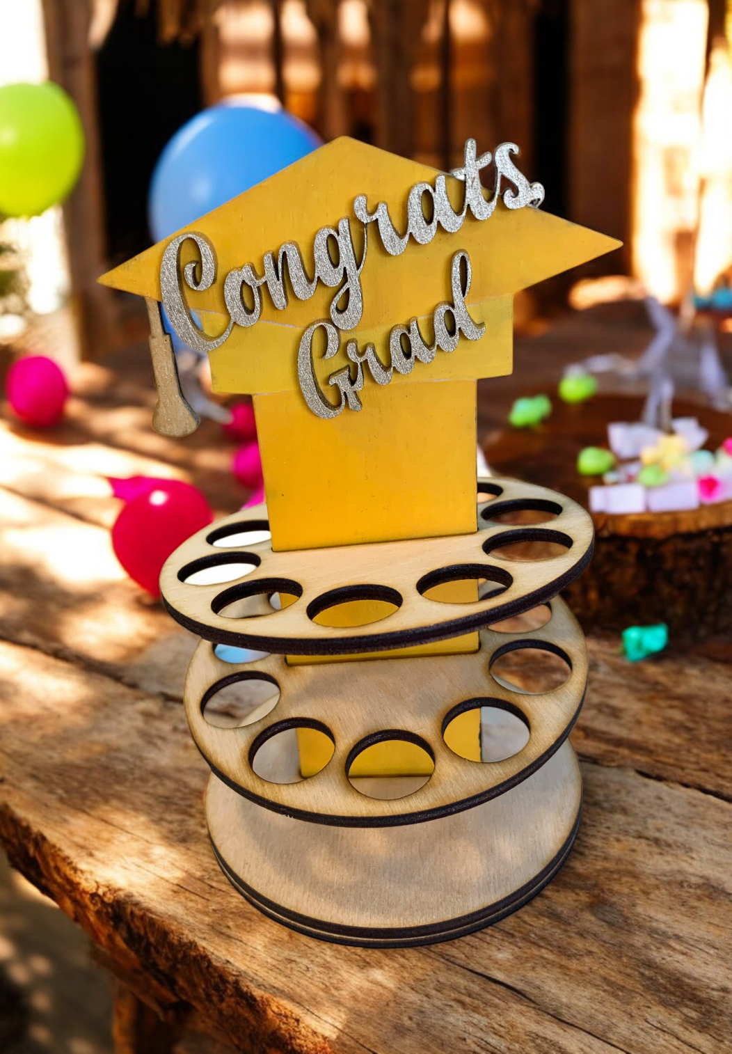yellow cap graduation money tree gift