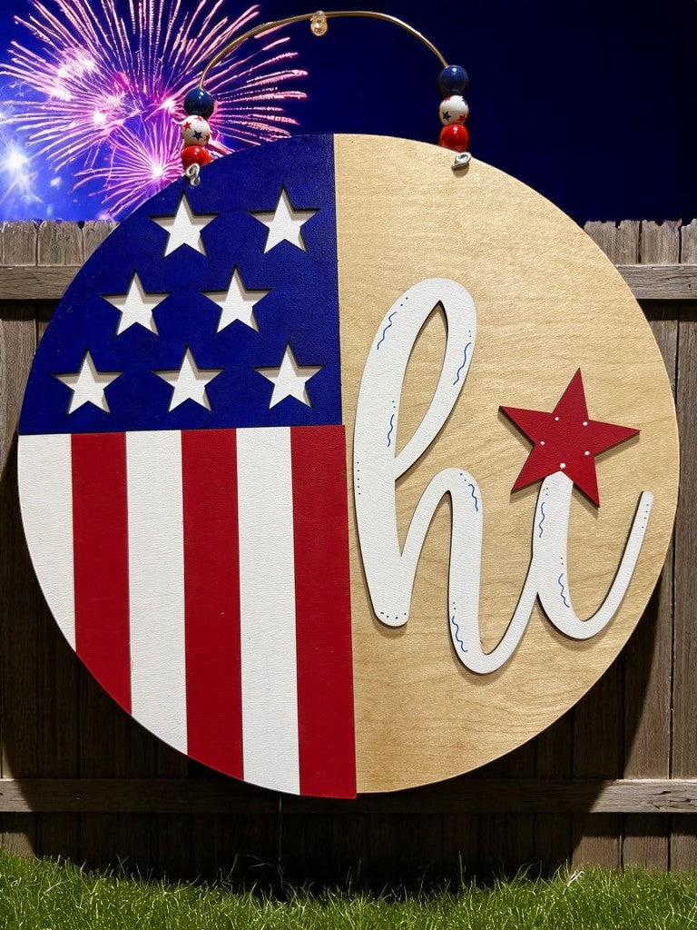 patriotic 3D wooden sign and other gifts
