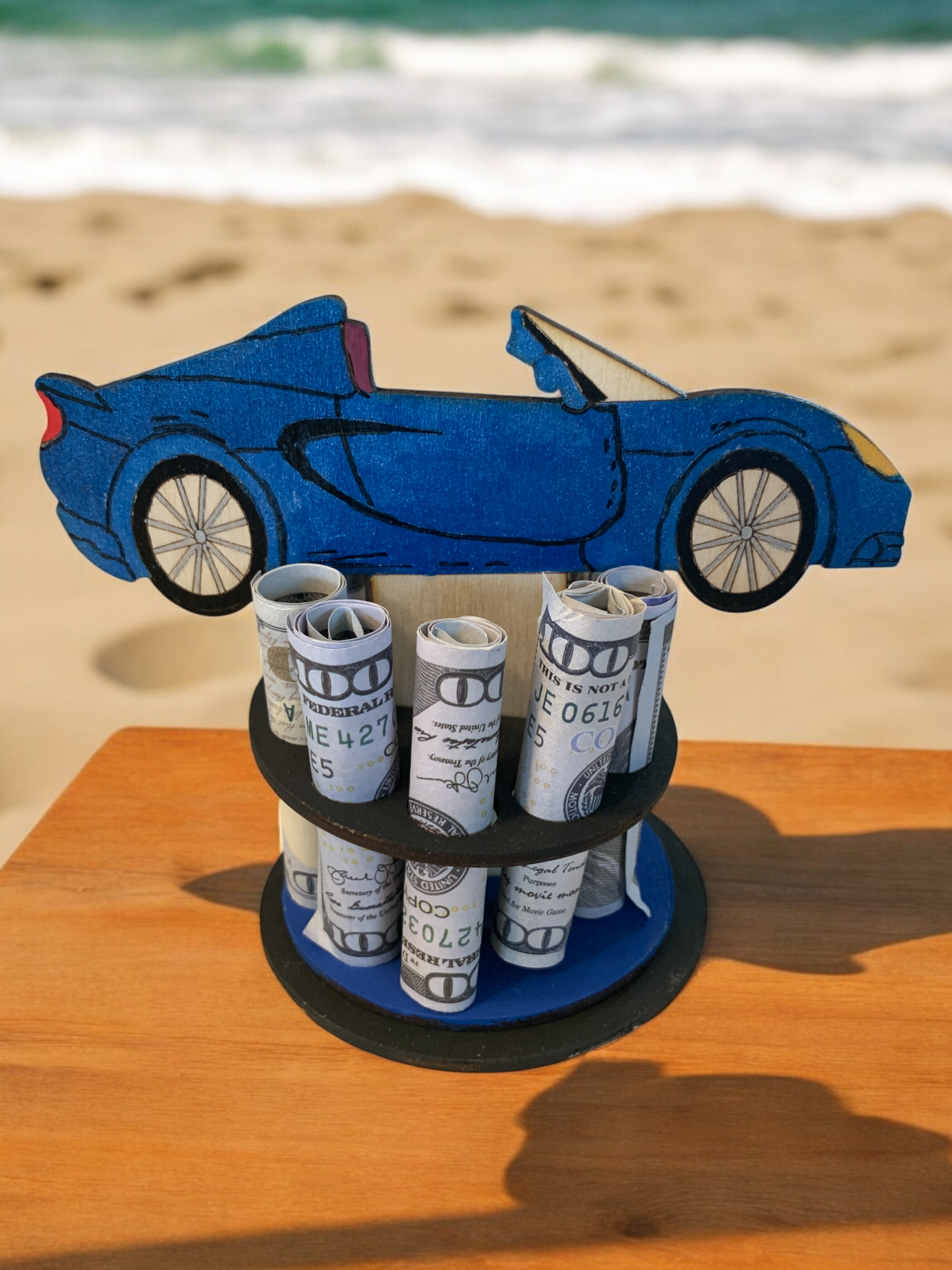 Automobile Money Trees | Handmade Wooden Cash Gifts