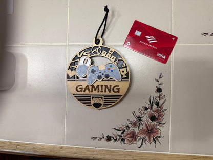 Personalized Sports Medallion Gift Card Holder | Hand Painted 3D Wood Sport Medal | Handcrafted