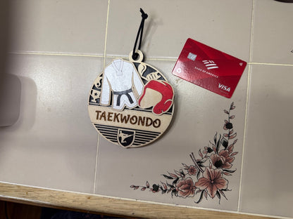 Personalized Sports Medallion Gift Card Holder | Hand Painted 3D Wood Sport Medal | Handcrafted