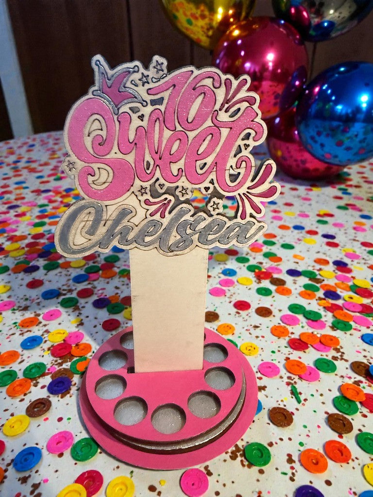 Personalized Sweet 16 Money Tree | Custom 16th Birthday Cash Gift for Teen Girl