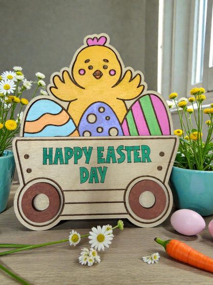 Easter Chick Gift Card Holder – Happy Easter Wooden Gift Card Holder