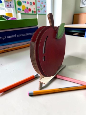 Personalized Apple Teacher Gift Card Holder – Custom Teacher Gift – Teacher Appreciation Gift – End of Year Gift