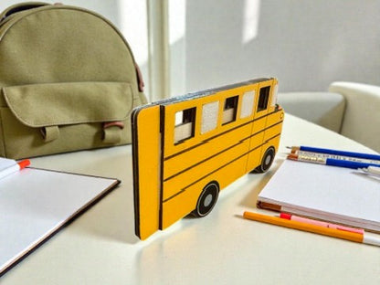 School Bus Gift Card Holder – Bus Driver Gift – Teacher Gift Card Holder – Back to School Gift