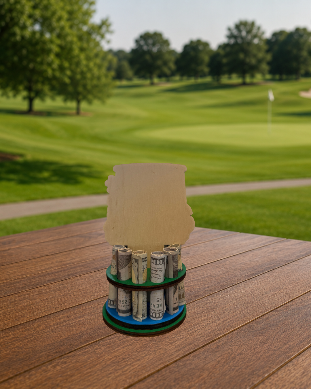 Golf Cart Money Tree | Retirement Gift | Personalized | Handmade Wood