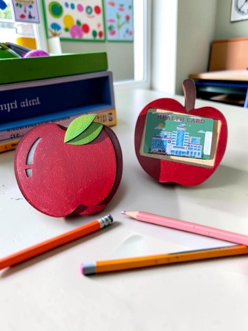 Personalized Apple Teacher Gift Card Holder – Custom Teacher Gift – Teacher Appreciation Gift – End of Year Gift