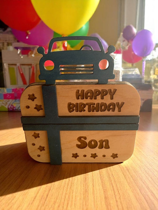 Happy Birthday Son Gift Card Holder | Handmade Birthday Gift Keepsake for Son