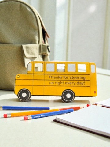 School Bus Gift Card Holder – Bus Driver Gift – Teacher Gift Card Holder – Back to School Gift