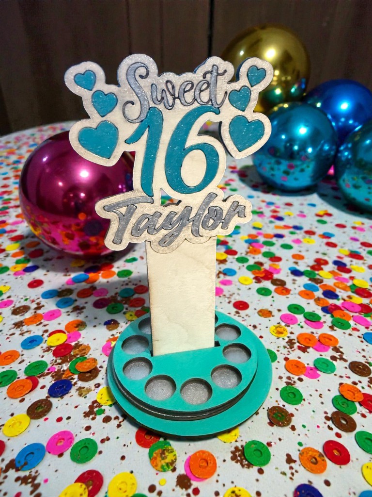 Personalized Sweet 16 Money Tree | Custom 16th Birthday Cash Gift for Teen Girl