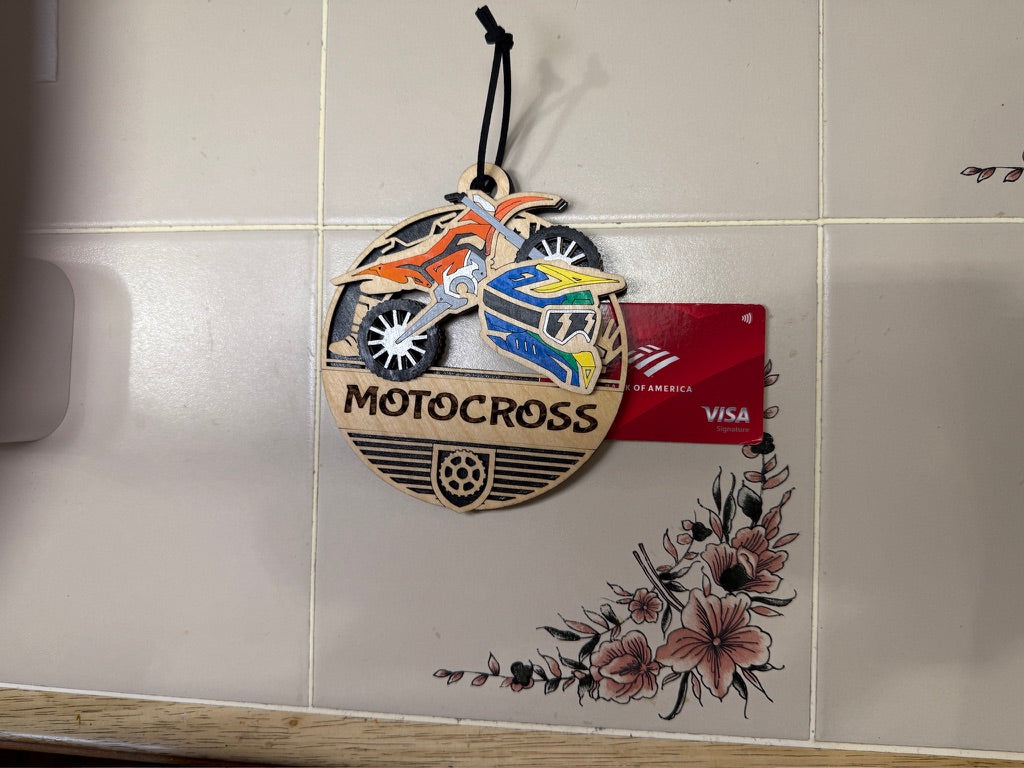 Personalized Sports Medallion Gift Card Holder | Hand Painted 3D Wood Sport Medal | Handcrafted