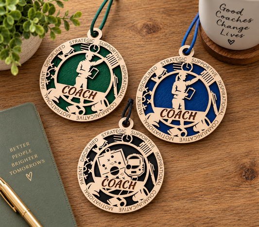 Coach Gift Card Holder | Personalized Coach Appreciation Medallion