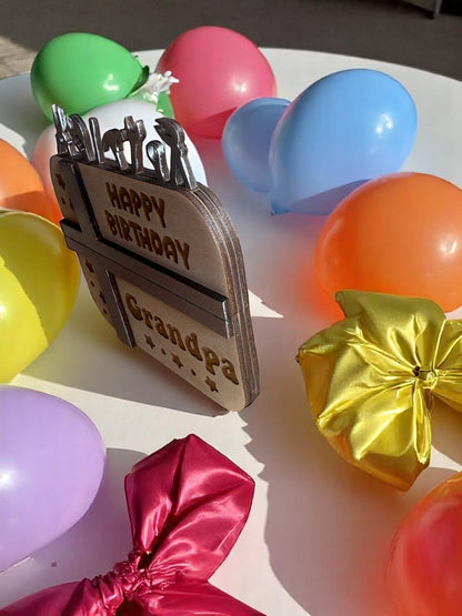 Happy Birthday Grandpa Gift Card Holder | Handmade Birthday Keepsake for Grandpa