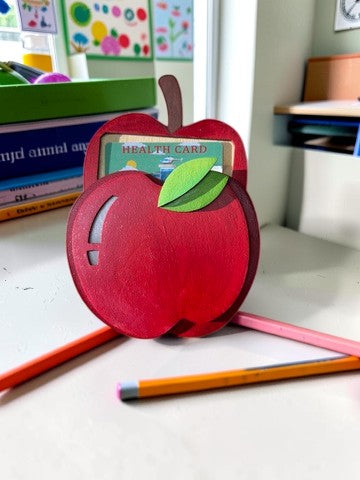 Personalized Apple Teacher Gift Card Holder – Custom Teacher Gift – Teacher Appreciation Gift – End of Year Gift