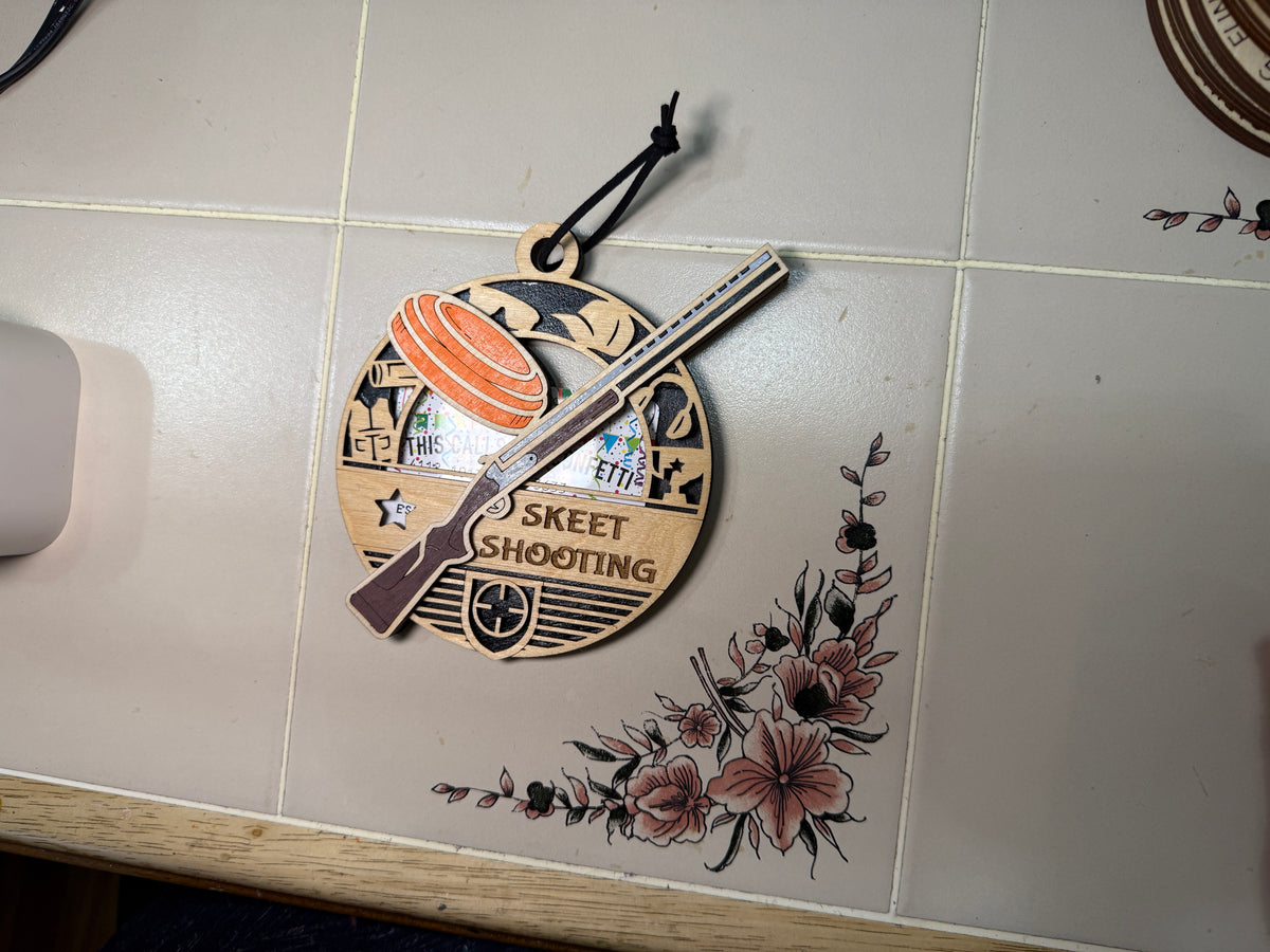 Personalized Sports Medallion Gift Card Holder | Hand Painted 3D Wood Sport Medal | Handcrafted