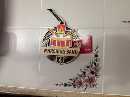 Personalized Sports Medallion Gift Card Holder | Hand Painted 3D Wood Sport Medal | Handcrafted