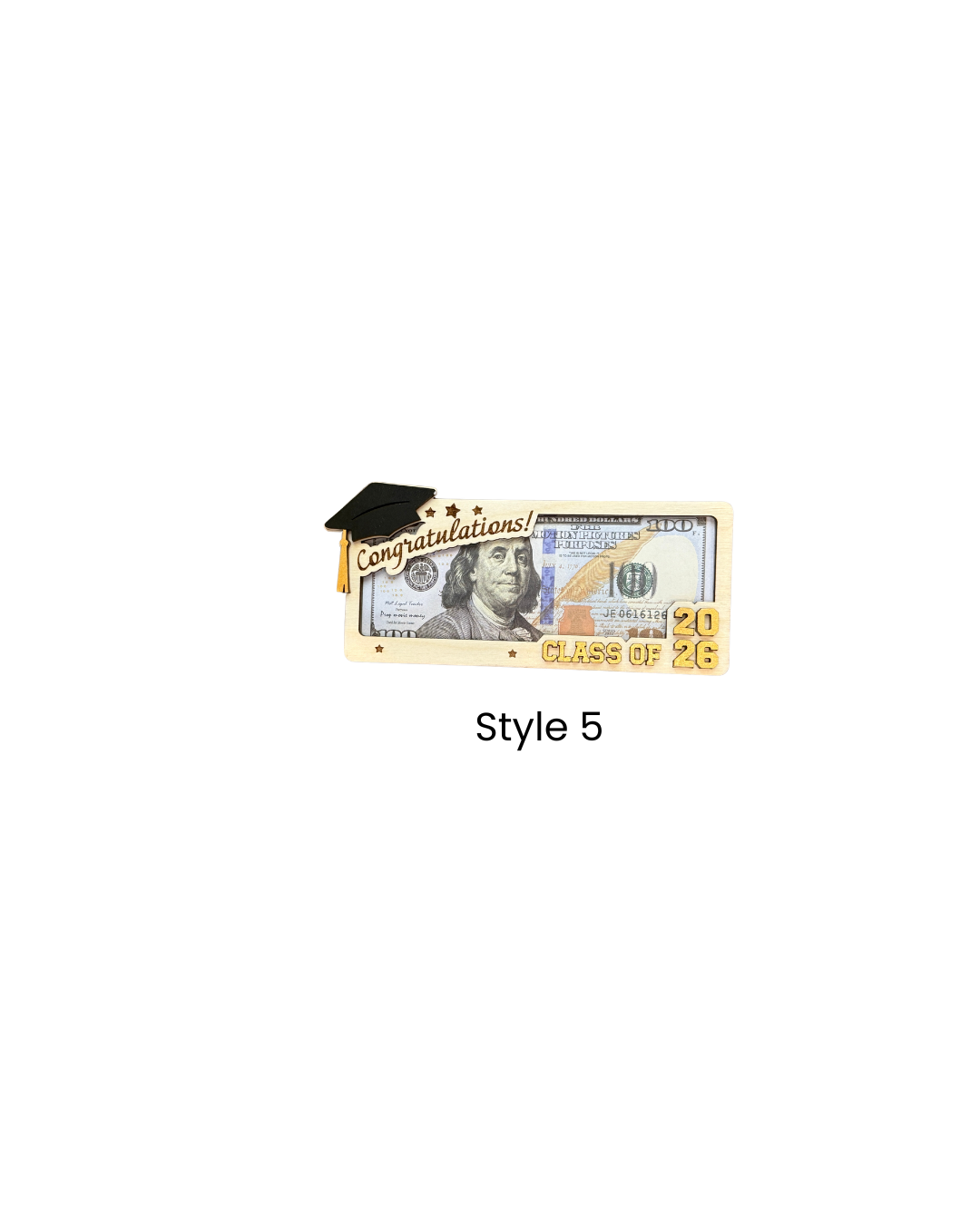 Graduation Money Holder — Class of 2026 | Personalized | 5 Designs