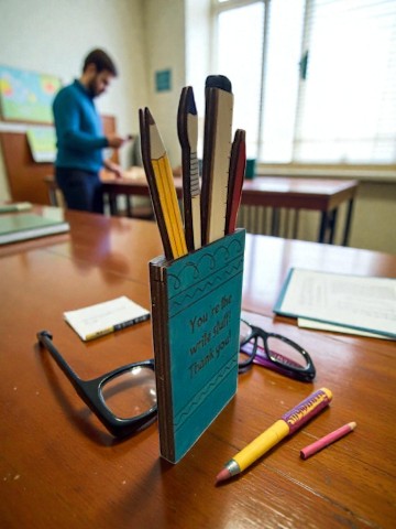 Pencil Cup Gift Card Holder – Teacher Gift Card Holder – Teacher Appreciation Gift – End of Year Gift