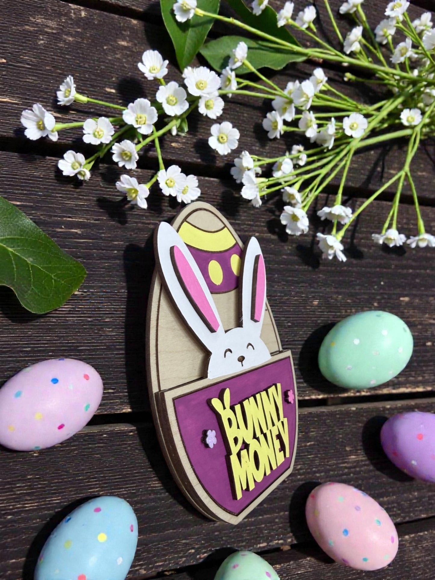 Bunny Money Gift Card Holder – Easter Bunny Pocket Gift Card Holder