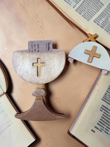 First Communion Gift Card Holder – Communion Chalice Gift – Religious Gift Card Holder – Catholic Communion Gift