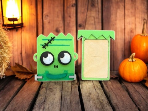 Frankenstein Halloween Gift Card Holder – Wooden Gift Card Holder for Kids, Teens & Adults