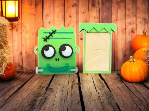 Frankenstein Halloween Gift Card Holder – Wooden Gift Card Holder for Kids, Teens & Adults