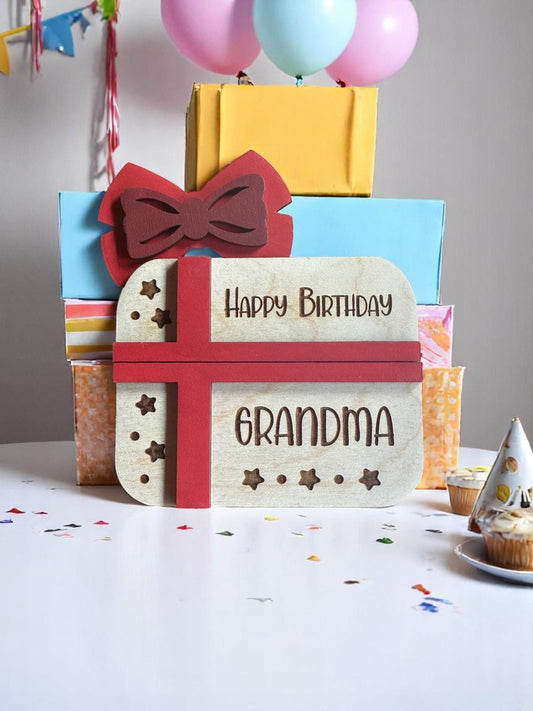Grandma Birthday Gift Card Holder | Handmade Birthday Gift for Grandma | Special Keepsake for Grandma’s Birthday
