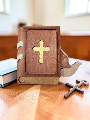 Holy Bible Gift Card Holder – Religious Gift Card Holder – Christian Gift – Baptism Communion Gift Idea