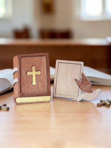 Holy Bible Gift Card Holder – Religious Gift Card Holder – Christian Gift – Baptism Communion Gift Idea