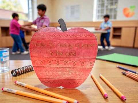 Apple Gift Card Holder – Teacher Gift Card Holder – Teacher Appreciation Gift – End of Year Gift