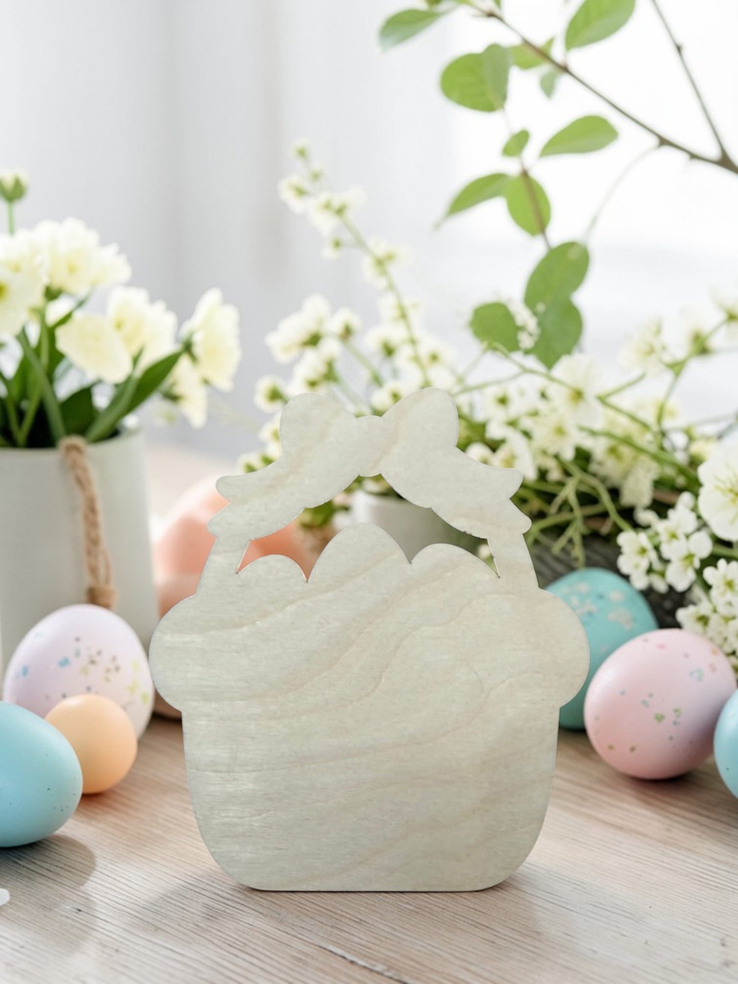 Easter Basket Gift Card Holder – Wooden Pocket Style Easter Gift Card Holder